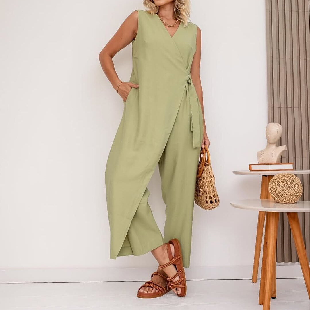Women's V-Neck Jumpsuit