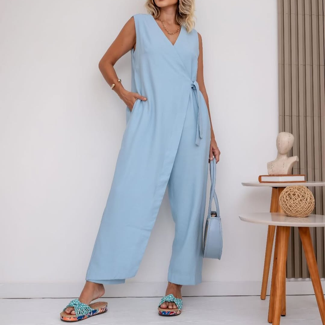 Women's V-Neck Jumpsuit