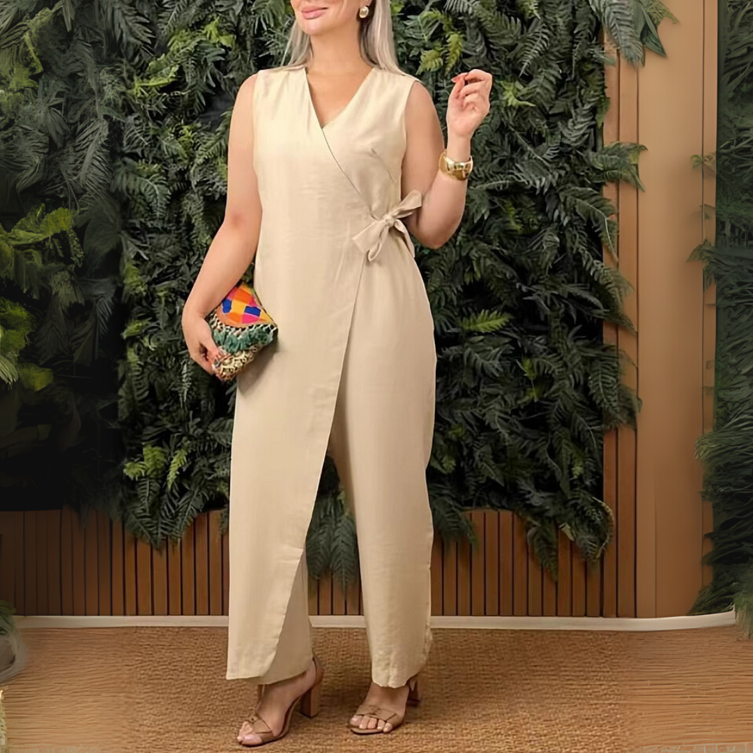 Women's V-Neck Jumpsuit