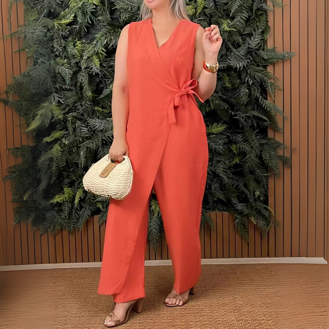 Women's V-Neck Jumpsuit