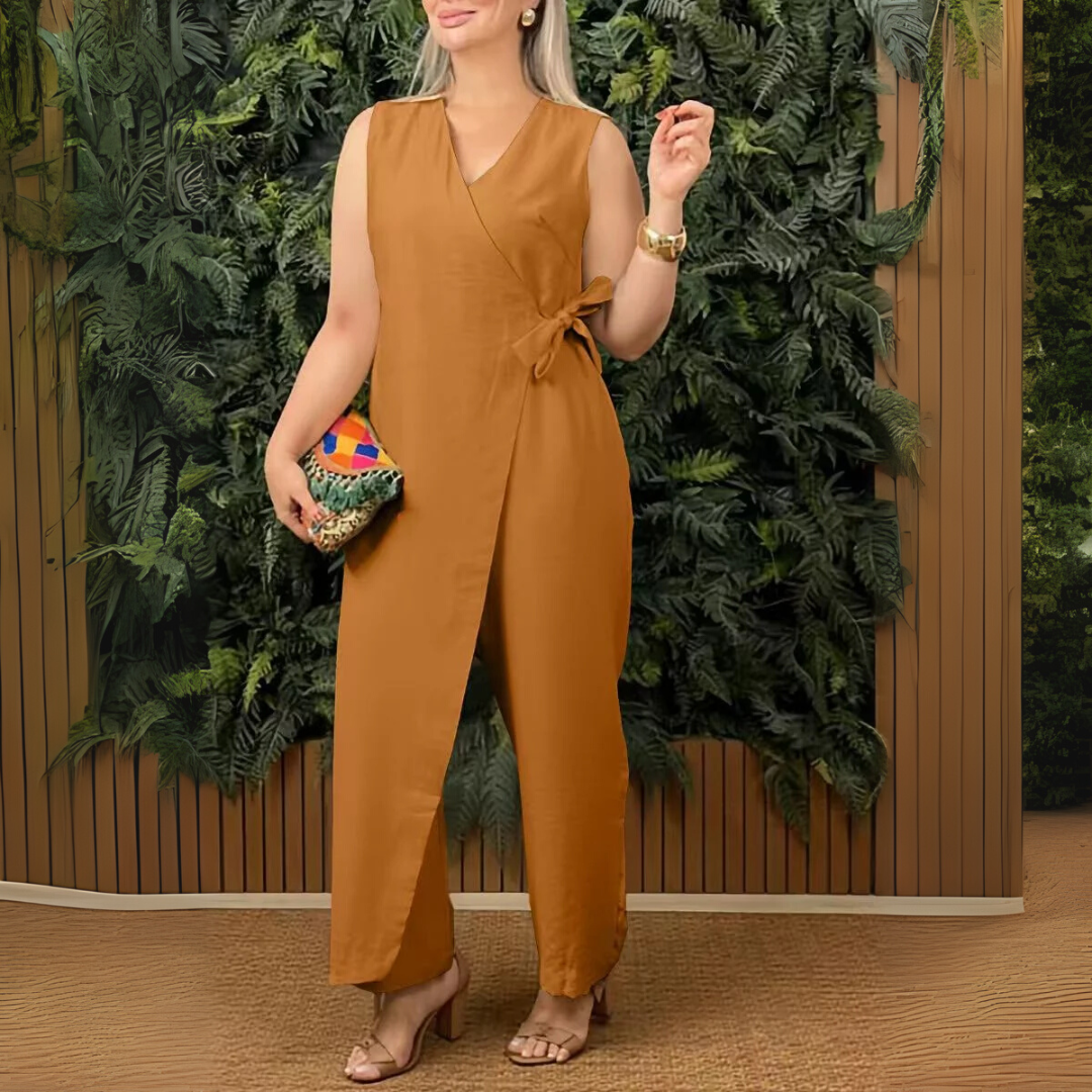 Women's V-Neck Jumpsuit
