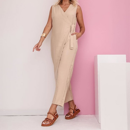 Women's V-Neck Jumpsuit