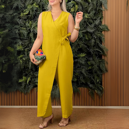 Women's V-Neck Jumpsuit