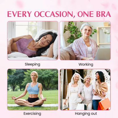 Pure Cotton Buttonless Comfy Lifting Bra