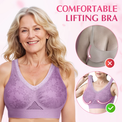 Pure Cotton Buttonless Comfy Lifting Bra