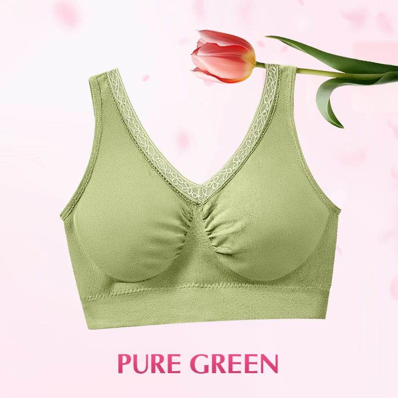 Pure Cotton Buttonless Comfy Lifting Bra
