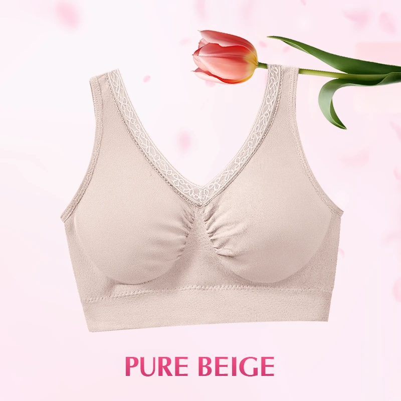 Pure Cotton Buttonless Comfy Lifting Bra